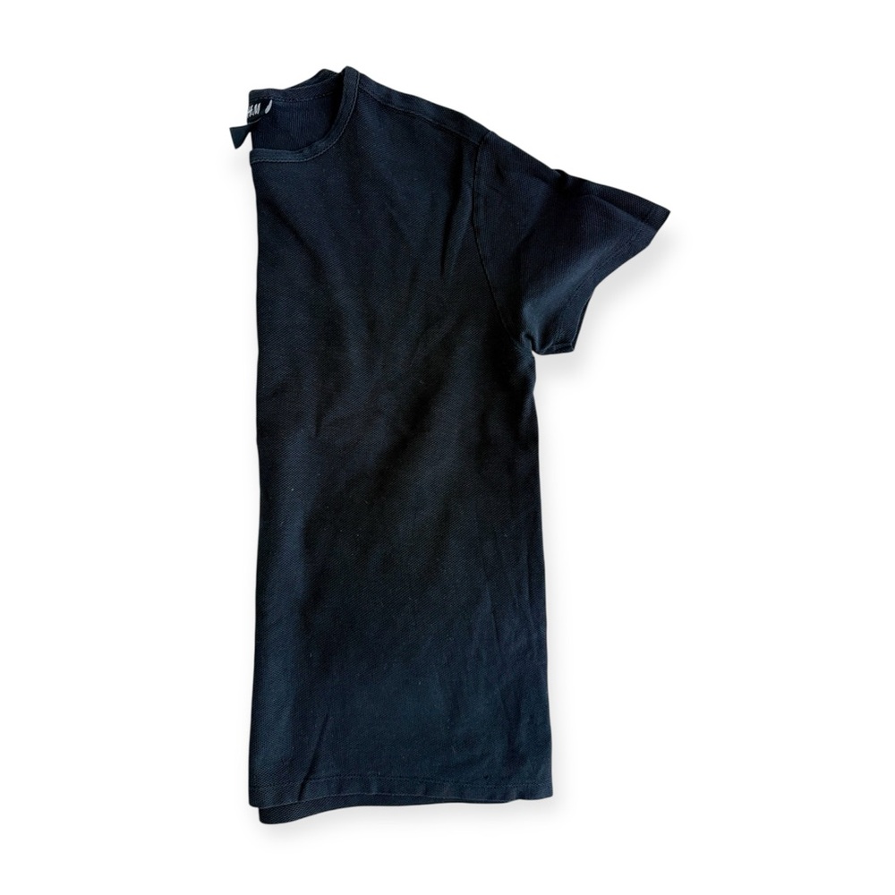 H&M Men’s Regular Fit Crewneck Textured Shirt, Black - Size M - Picture 3 of 4